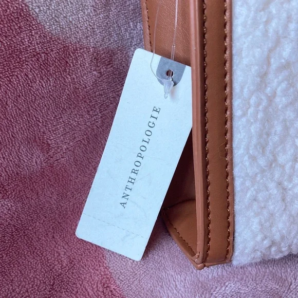 Anthropologie Cream and Tan Crossbody Bag - Picture 3 of 11